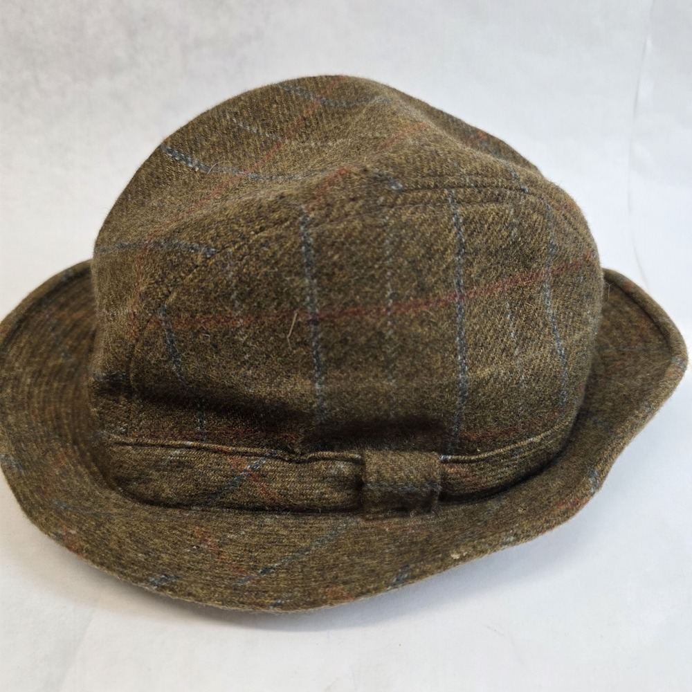 Bailey Premier‎ Collection Walking Fedora Trilby Hat, Wool Plaid Tweed, 25"